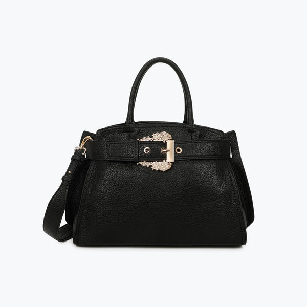 Mala shopper com fivela preto